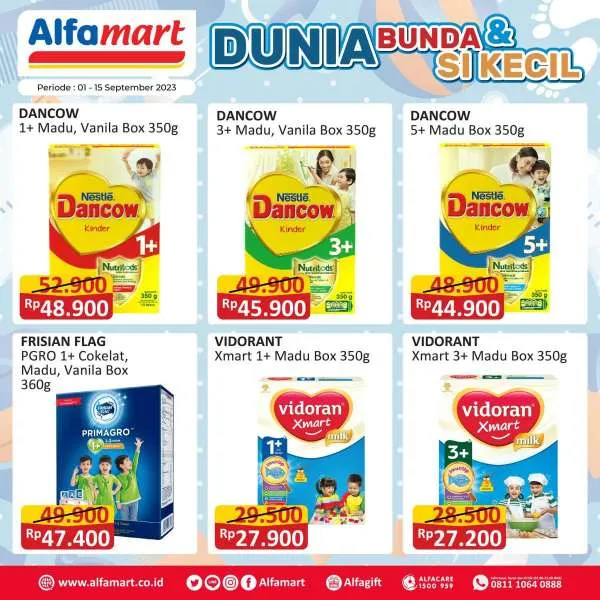 Promo Alfamart Dunia Bunda & Si Kecil Periode 1-15 September 2023