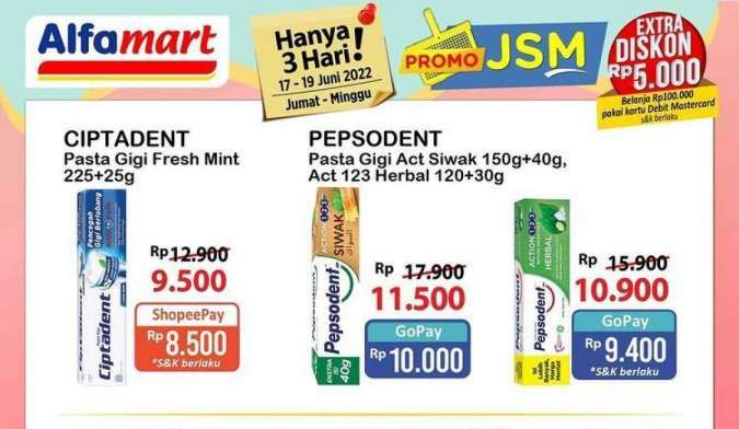 Promo JSM Alfamart 17-19 Juni 2022, Belanja dengan Harga yang Lebih Murah