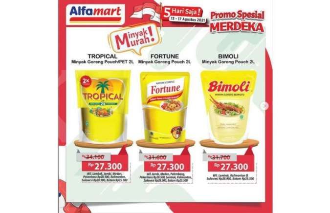 Promo Alfamart 16 Agustus 2021, harga seragam minyak goreng! 