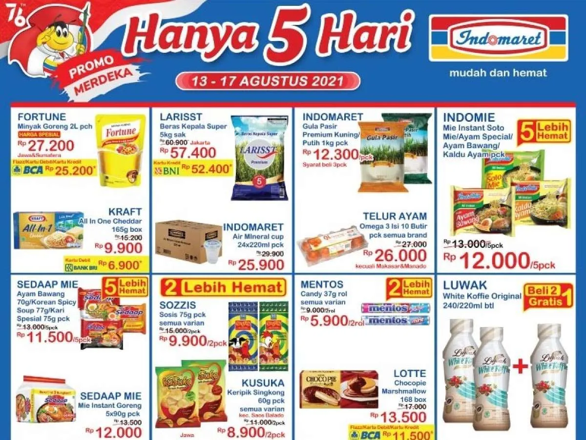 Promo Indomaret Hari Minggu 15 Agustus 2021, diskon masih ada!