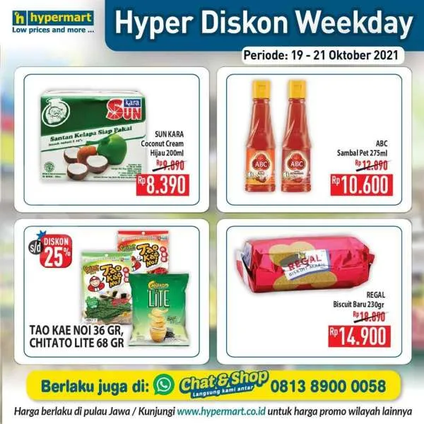 Promo Hypermart Hyper Diskon Weekday 19-21 Oktober 2021