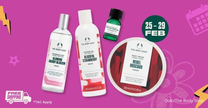 The Body Shop Diskon s/d 50%, Cek Promo The Body Shop Terbaru Edisi Gajian di Sini!