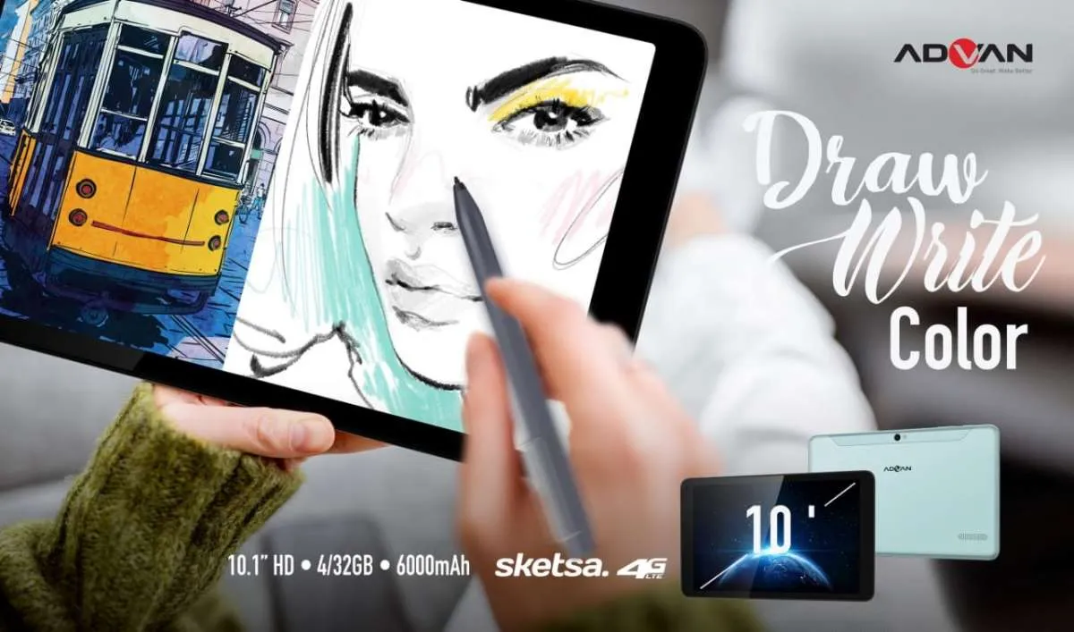Advan Tab Sketsa, tablet premium dibanderol Rp 2 jutaan