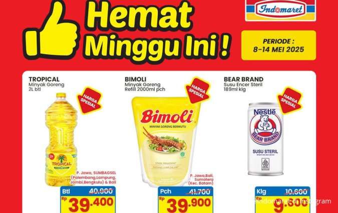 Promo Indomaret 8-14 Mei 2025, Minyak Goreng Tropical dan Bimoli Harga Spesial