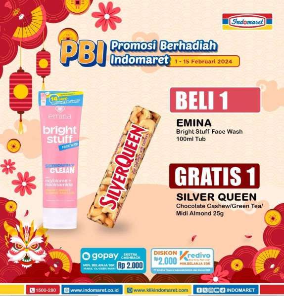 Promo Indomaret Bulan Ini (PBI) Mulai 1-15 Februari 2024