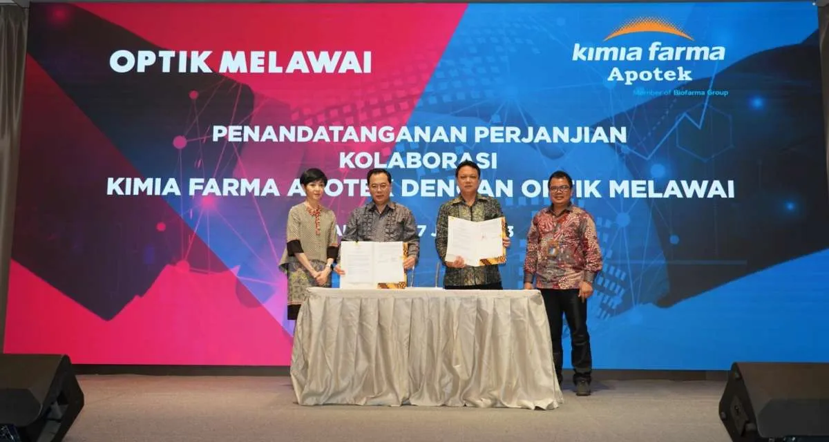 Kimia Farma Gandeng Optik Melawai, Perluas Kelengkapan Produk Kesehatan di Outletnya