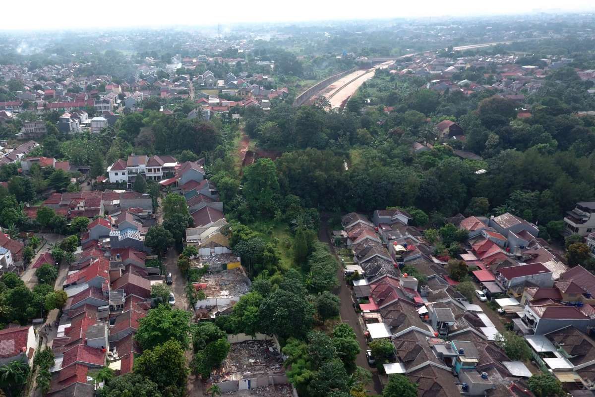 Progres ruas tol Pamulang-Cinere di Pondok Cabe