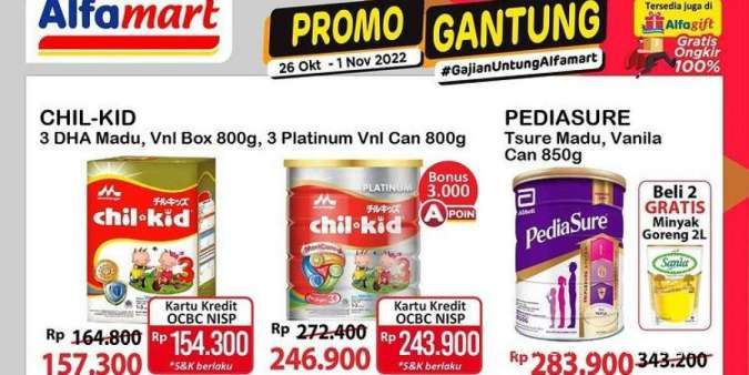 Promo Alfamart Gajian Untung 27 Oktober 2022, Potongan Harga untuk Susu Anak