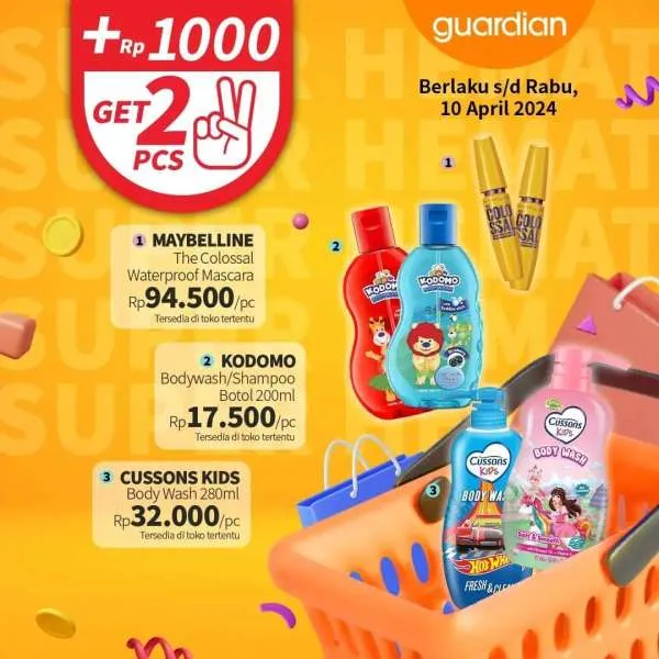 Promo Guardian Super Hemat Periode 28 Maret-10 April 2024