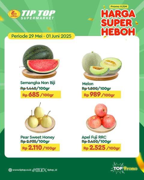 Promo KJSM Tip Top Supermarket 29 Mei-1 Juni 2025