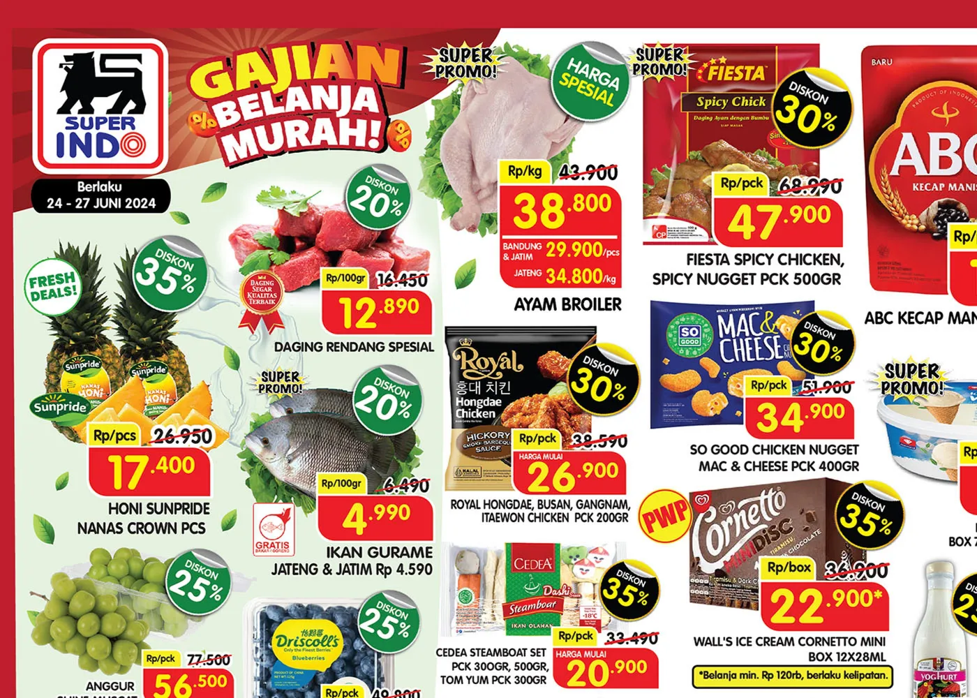 Promo Superindo Weekday Periode 24-27 Juni 2024