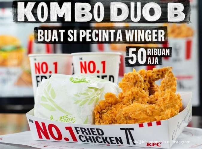 Promo KFC kombo duo B di Oktober 2021
