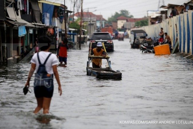 Kejadian banjir di ibu kota naik 185%