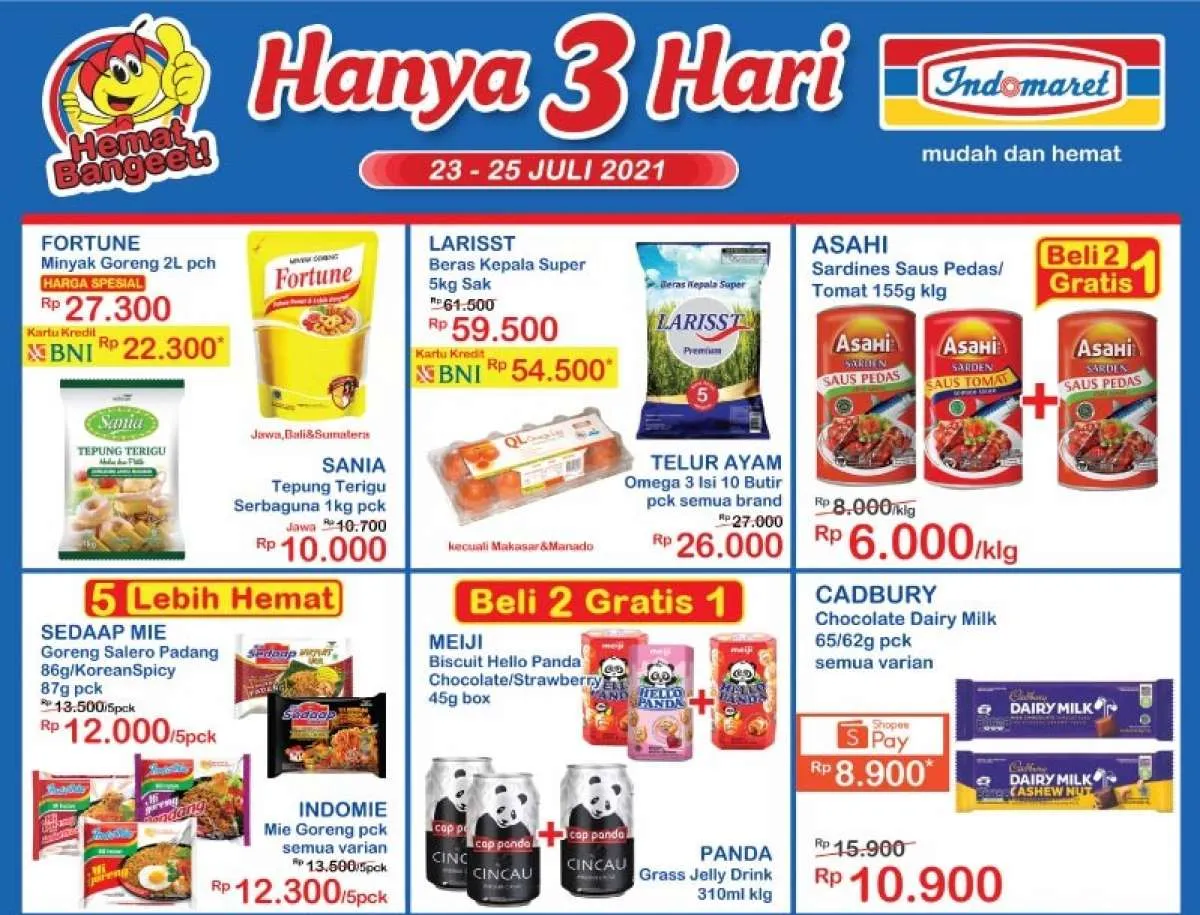 Promo JSM Indomaret 23-25 Juli 2021, diskonan weekend!