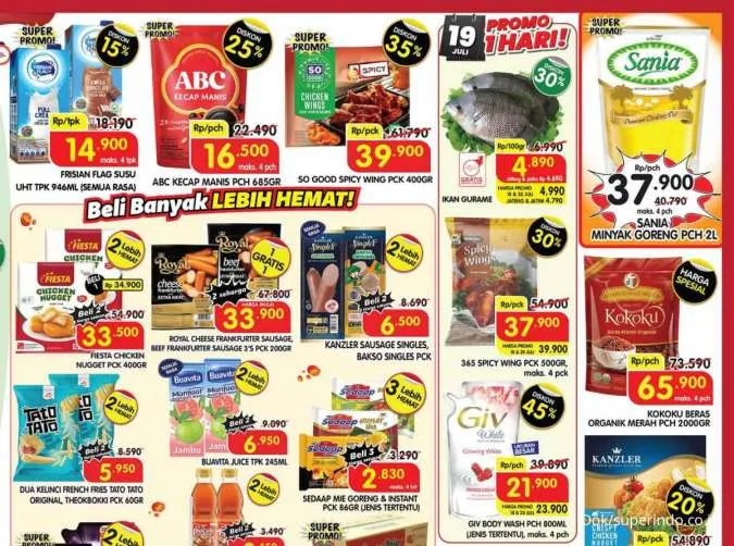 Promo Superindo Hari Ini 18-20 Juli 2025, Beli 1 Gratis 1 Royal Sosis Keju