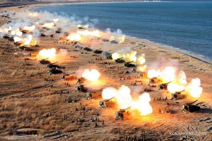 Korea Utara Tembakkan Artileri ke Perbatasan Merespon Latihan Militer Korea Selatan