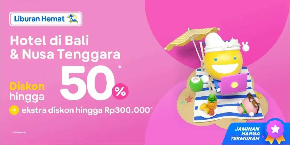 Promo Tiket.com Hotel di Bali & Nusa Tenggara, Diskon Hingga 50%