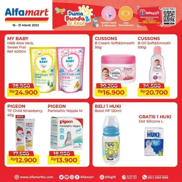 Promo Alfamart Dunia Bunda & Si Kecil Periode 16-31 Maret 2022