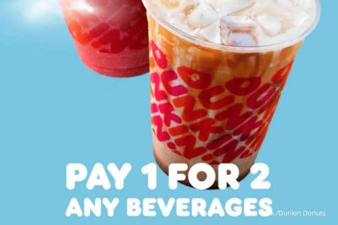 Promo Dunkin Weekend Juni 2022, Pay 1 For 2 Semua Minuman Pakai Kartu BCA dan Flazz