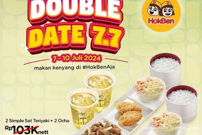 Promo HokBen 7.7 Berlaku Sampai Hari Ini 10 Juli 2024, Menu Berdua Harga Hemat