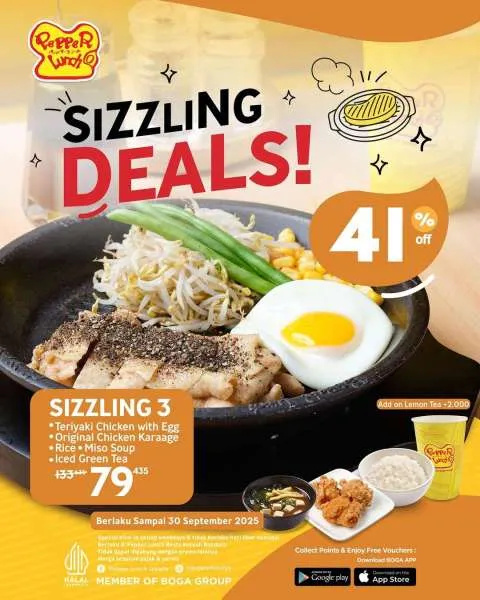 Promo Pepper Lunch Sizzling Deals 3 September