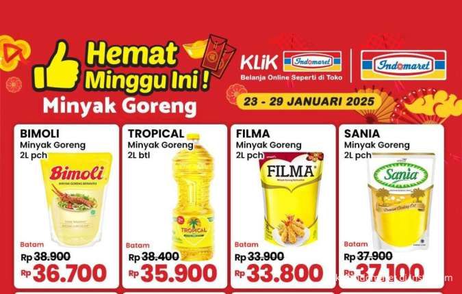 Promo Minyak Goreng Tip Top & Superindo Berakhir Hari Ini, Harga Hemat di Indomaret