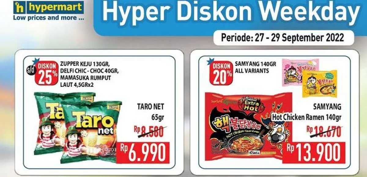Promo Hypermart Sampai Kamis 29 September 2022, Promo Sebelum Akhir Pekan