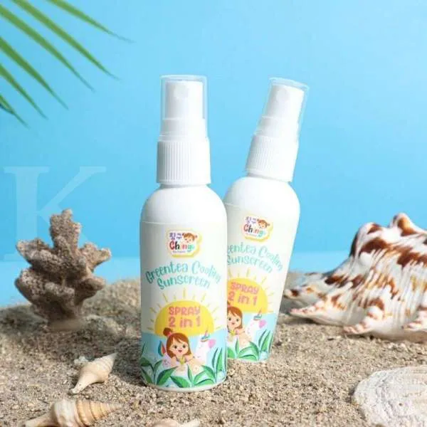 Kiyowo Greentea Cooling Sunscreen Spray 2in1