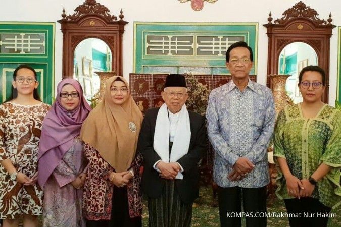 Ma'ruf Amin dan Sri Sultan bahas Pilpres 2019 di Kraton