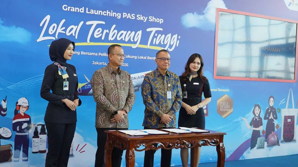 Pelita Air Perluas Kanal Pemasaran Produk UMKM lewat Layanan In-Flight Sales