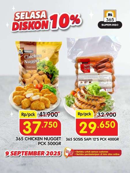 Promo 9.9 di Superindo 9 September 2025