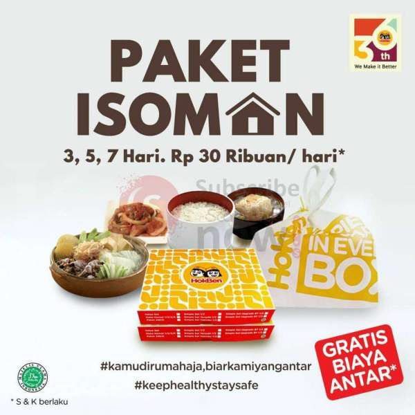 Hokben Tawarkan Paket Isoman Mulai Rp 30.000 per Porsi 