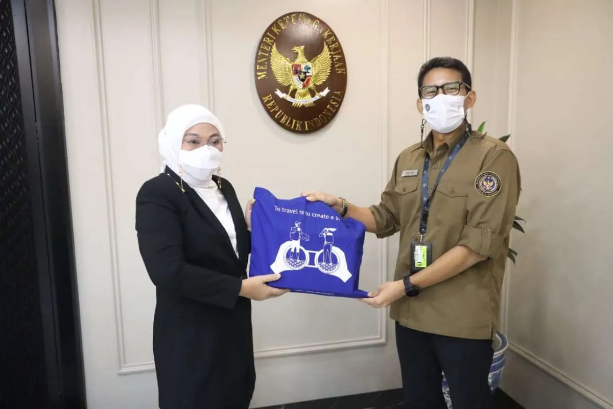 Bertemu Sandiaga, Menaker akan tingkatkan kompetensi SDM bidang pariwisata dan ekraf