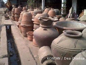 Sentra gerabah  Serang  Jualan pot  raksasa agar cepat dapat 