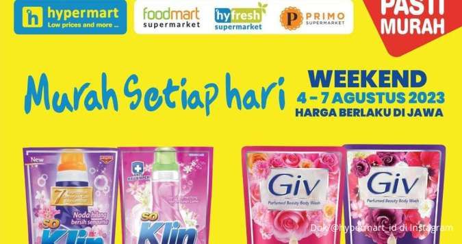 Promo JSM Hypermart Hari Ini Minggu 6 Agustus 2023, Harga Berlaku di Pulau Jawa
