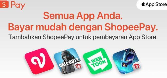 ShopeePay Kini Tersedia Sebagai Metode Pembayaran di App Store dan Layanan Apple Lain