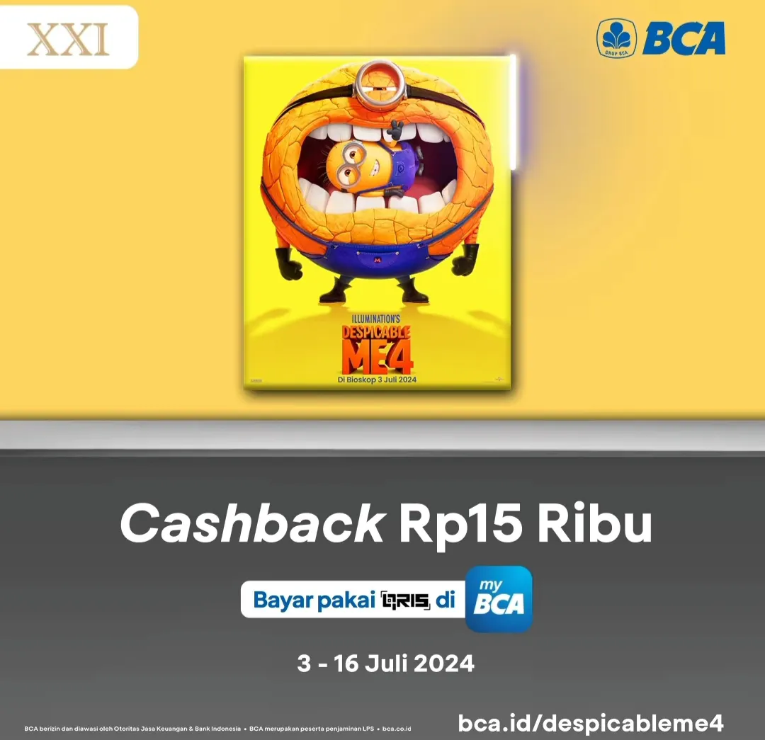 Despicable Me 4 di BCA dan Cinema XXI