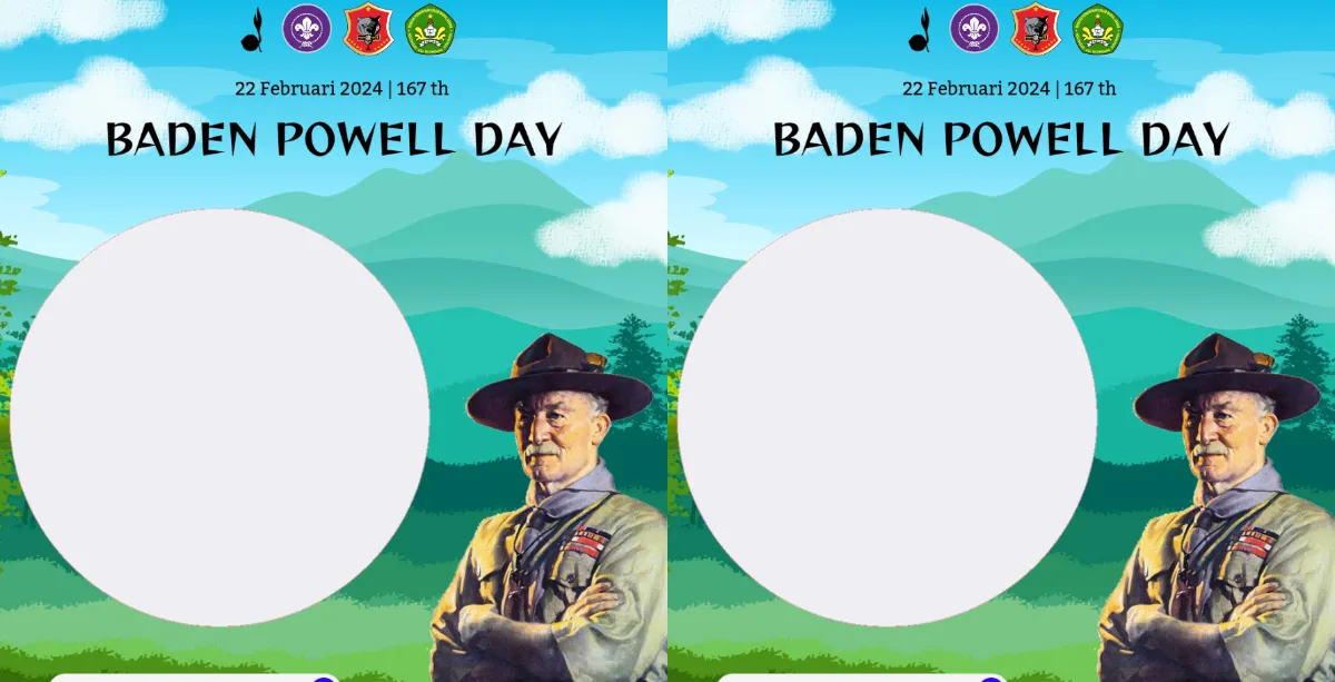 30 Twibbon Baden Powell Day 2024, Selamat Hari Bapak Pandu Sedunia 