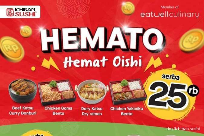 Ichiban Sushi Promo Hemat Oishi Serba Rp 25.000 Dapat Aneka Menu Non-Sushi