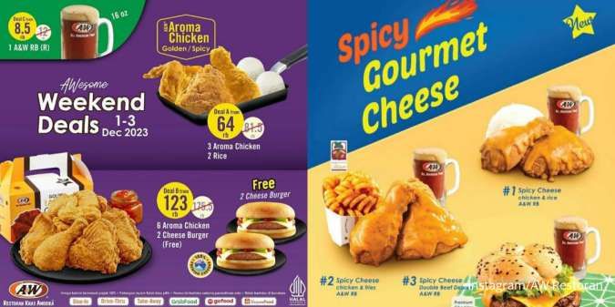 Menu Baru AW Restoran Desember 2023: Promo Spicy Gourmet Cheese Mulai Rp 40.000