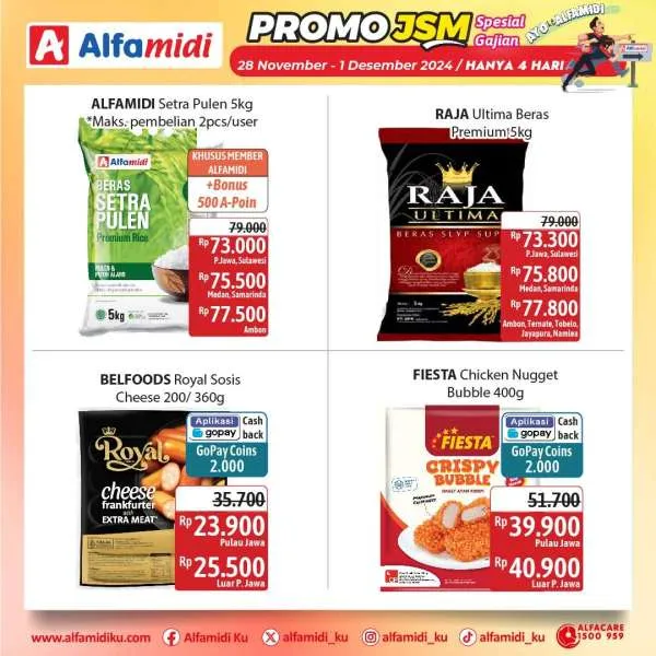 Promo JSM Alfamidi Spesial Gajian Periode 28 November-1 Desember 2024