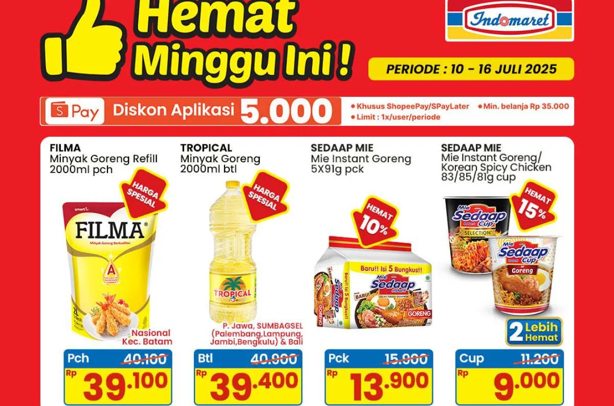 Promo Minyak Goreng di Indomaret Berakhir Besok, Ada Beli 2 Lebih Hemat di Superindo