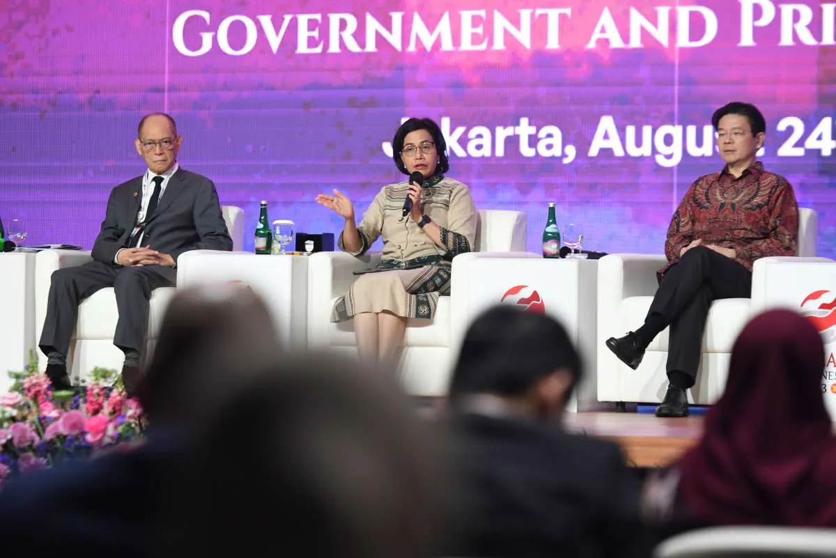Sri Mulyani Bicara Kesenjangan Infrastruktur di Hadapan Menkeu ASEAN