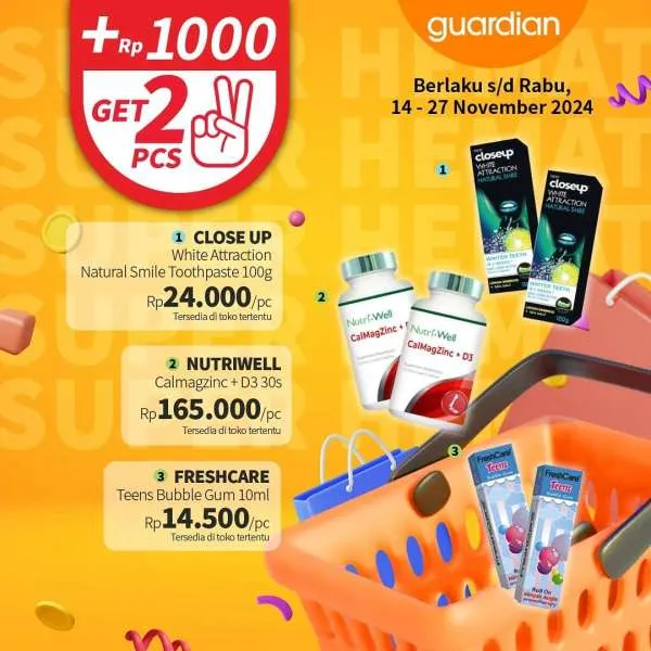 Promo Guardian Super Hemat Periode 14-27 November 2024