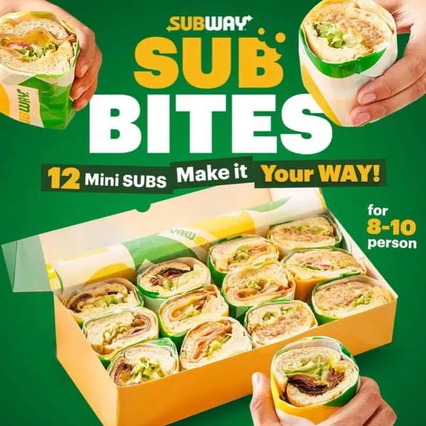 Promo Subway Sub Bites 3-inch