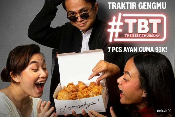 Promo KFC Hari Ini 11 Mei 2023, Paket The Best Thursday Isi 7 Ayam Goreng