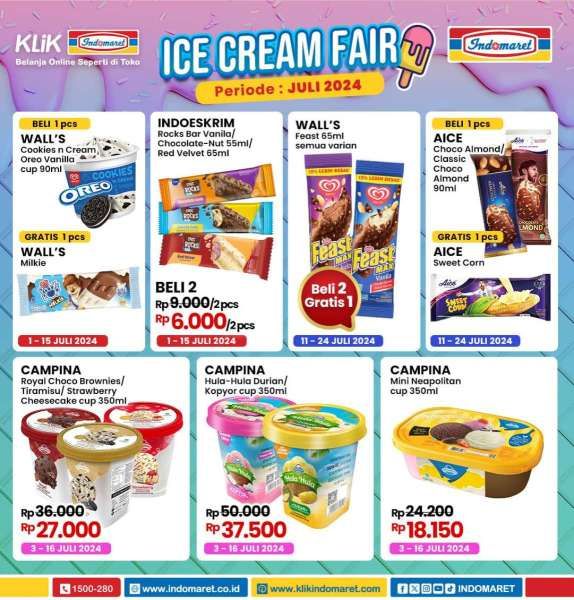 Promo Indomaret Ice Cream Fair Juli 2024