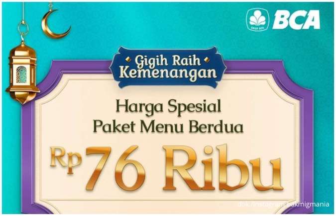 Promo Bakmi GM Hemat Pakai BCA Tiap Senin-Kamis, Makan Berdua Hanya Rp 76.000