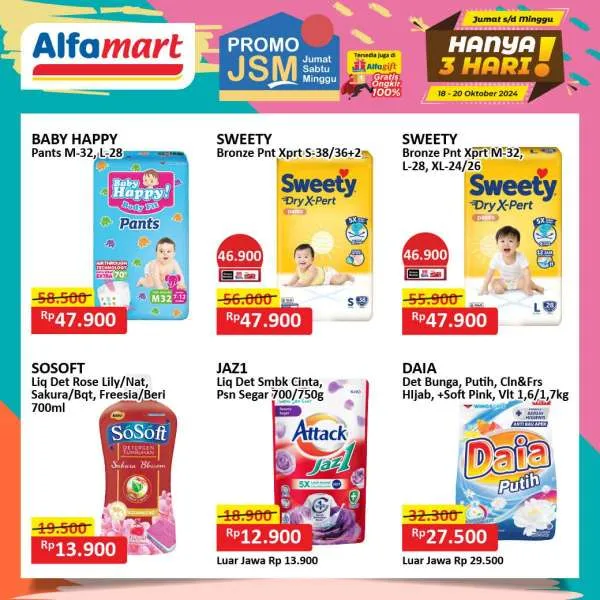 Promo JSM Alfamart Weekend 18-20 Oktober 2024