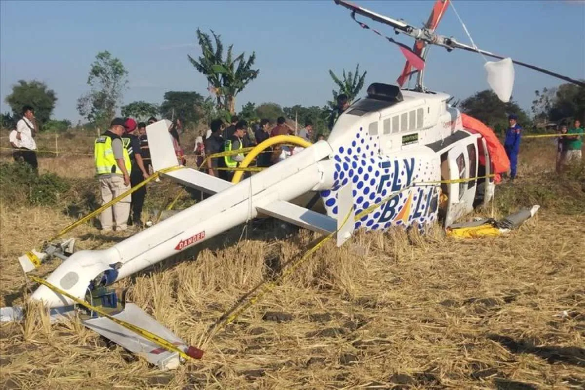 Kronologi jatuhnya helikopter berpenumpang tiga WNA